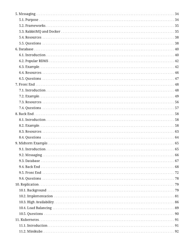 Systems Integration: A Project Based Approach - Table of Contents 2